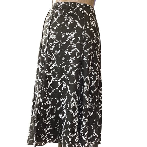 NWT Coldwater Creek Mesh Knit Skirt Plus Sz 1X/18 Brown Abstract Print #47P - Picture 2 of 9